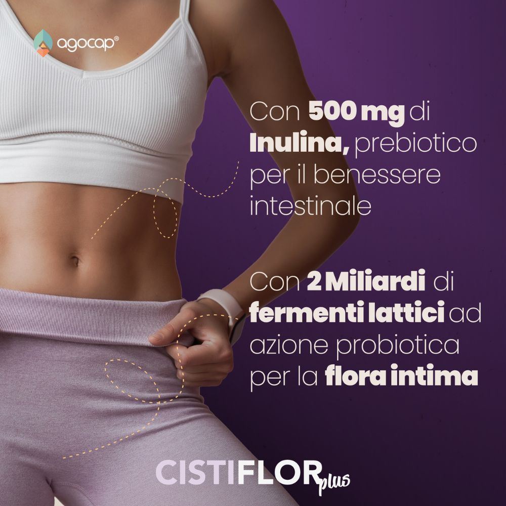 Cistiflor Plus | Integratore per cistite e candida con D-Mannosio, Mirtillo Rosso e Fermenti Lattici