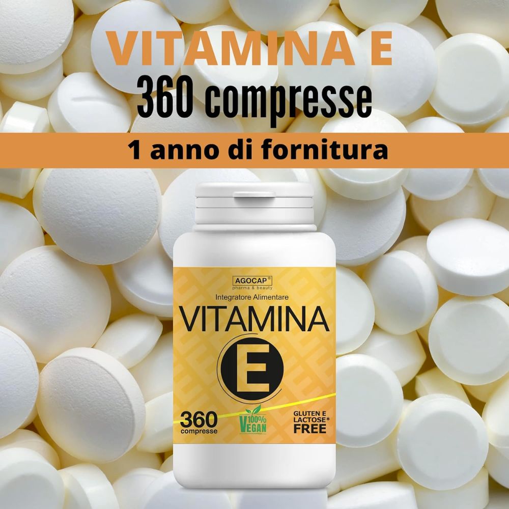 Vitamina E pura alto dosaggio 360 compresse