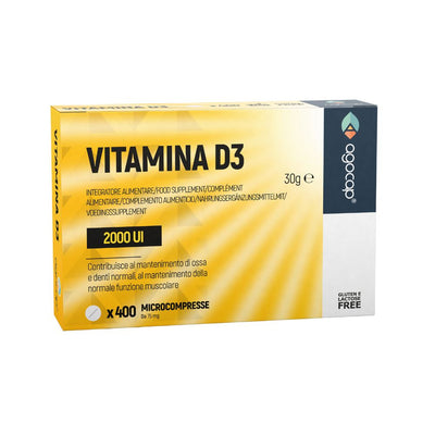 Vitamina D3 2000 UI - Formato Pocket - 360 compresse