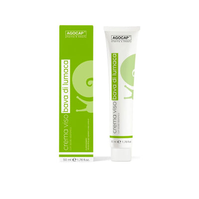 Crema Viso Bava di Lumaca e Acido Ialuronico 100% Naturale, Anti-Age, Idratante e Rigenerante, 50ml