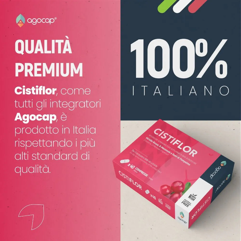 Cistiflor | Integratore per cistite e candida con D-Mannosio, mirtillo rosso e semi di pompelmo