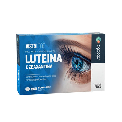 Vistaltop, Integratore Alimentare con Luteina e Zeaxantina per gli Occhi e la Normale Capacità Visiva, 60 compresse
