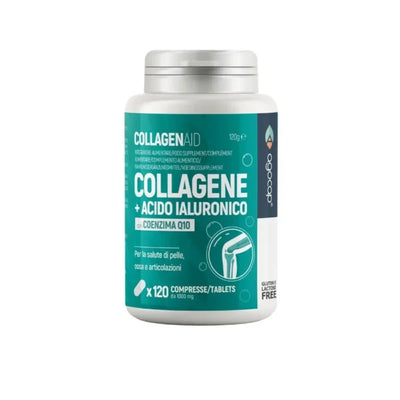 Collagenaid | Integratore per articolazioni, tendini e pelle con Collagene, Acido Ialuronico e Coenzima Q10